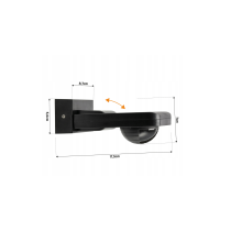 ECOLIGHT PIR pohybový senzor IP65 - 1000W - 360 ° - Čierny