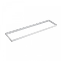 SPECTRUM - montážny rámček na povrch pre LED panel - ALGINE SLIM / BACKLIGHT 300x1200x70mm - Biely