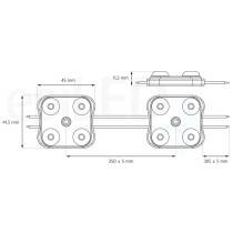 epiLED – LED modul Lumiter⁴ – 2.00W – IP67 – 24V DC – Sýta biela (WS) / 7500°K