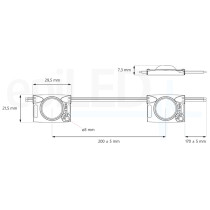 epiLED – LED modul Flaga 0.65 – 0.65W – IP67 – 12V DC – Denná biela (WH) / 6500°K