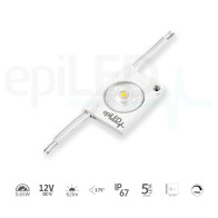 epiLED – LED modul Flaga 0.65 – 0.65W – IP67 – 12V DC – Studená biela (CW) / 10000°K