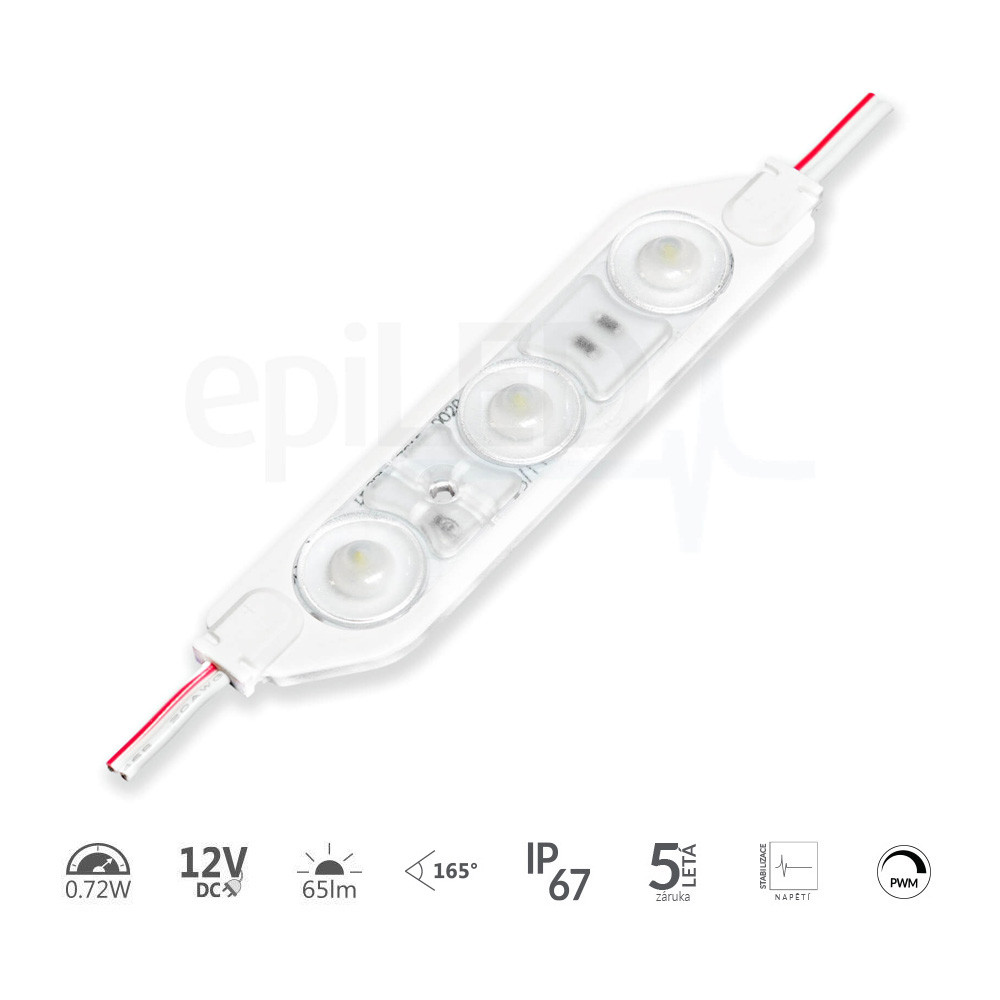 epiLED – LED modul Luno 0.72 – 0.72W – IP67 – 12V DC – Denná biela (WH) / 6500°K