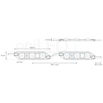 epiLED – LED modul Luno 0.72 – 0.72W – IP67 – 12V DC – Denná biela (WH) / 6500°K