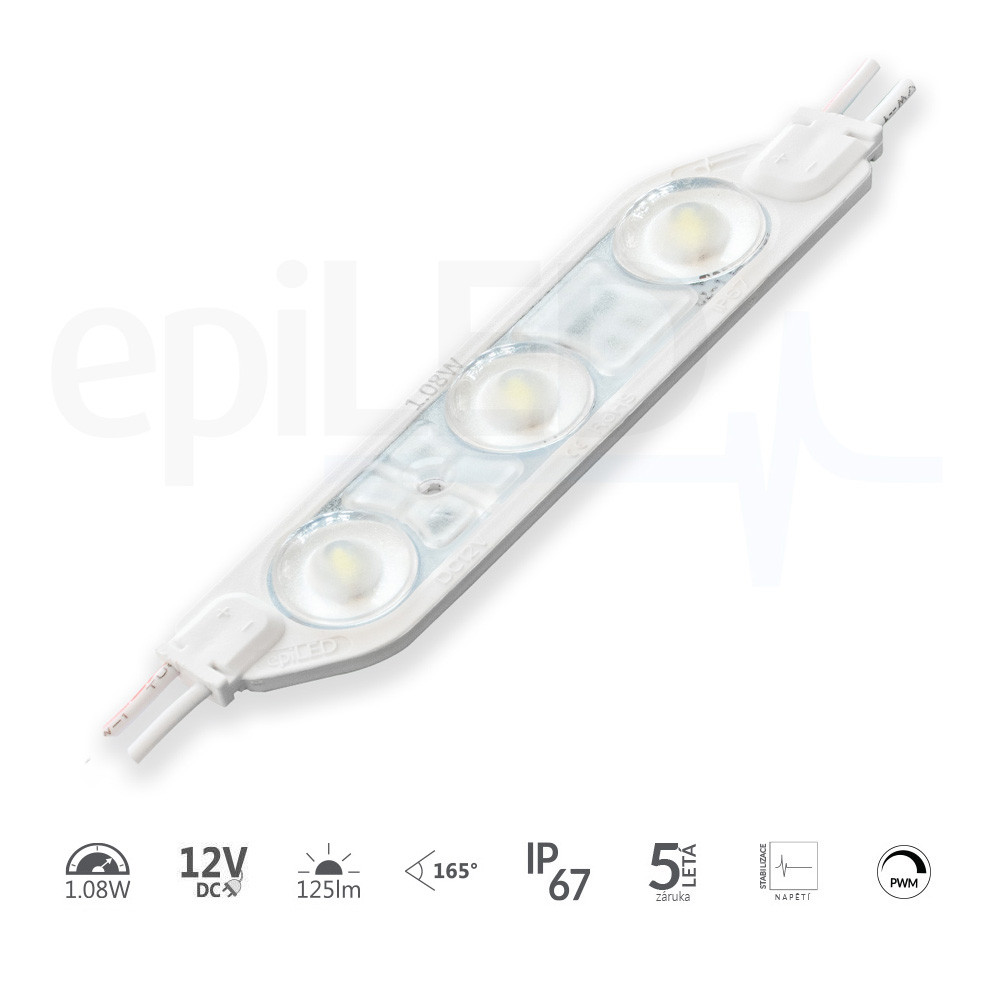 epiLED – LED modul Luno 1.08 – 1.08W – IP67 – 12V DC – Polárna biela (WB) / 8700°K