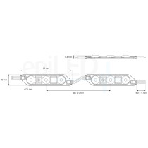 epiLED – LED modul Luno 1.08 – 1.08W – IP67 – 12V DC – Polárna biela (WB) / 8700°K