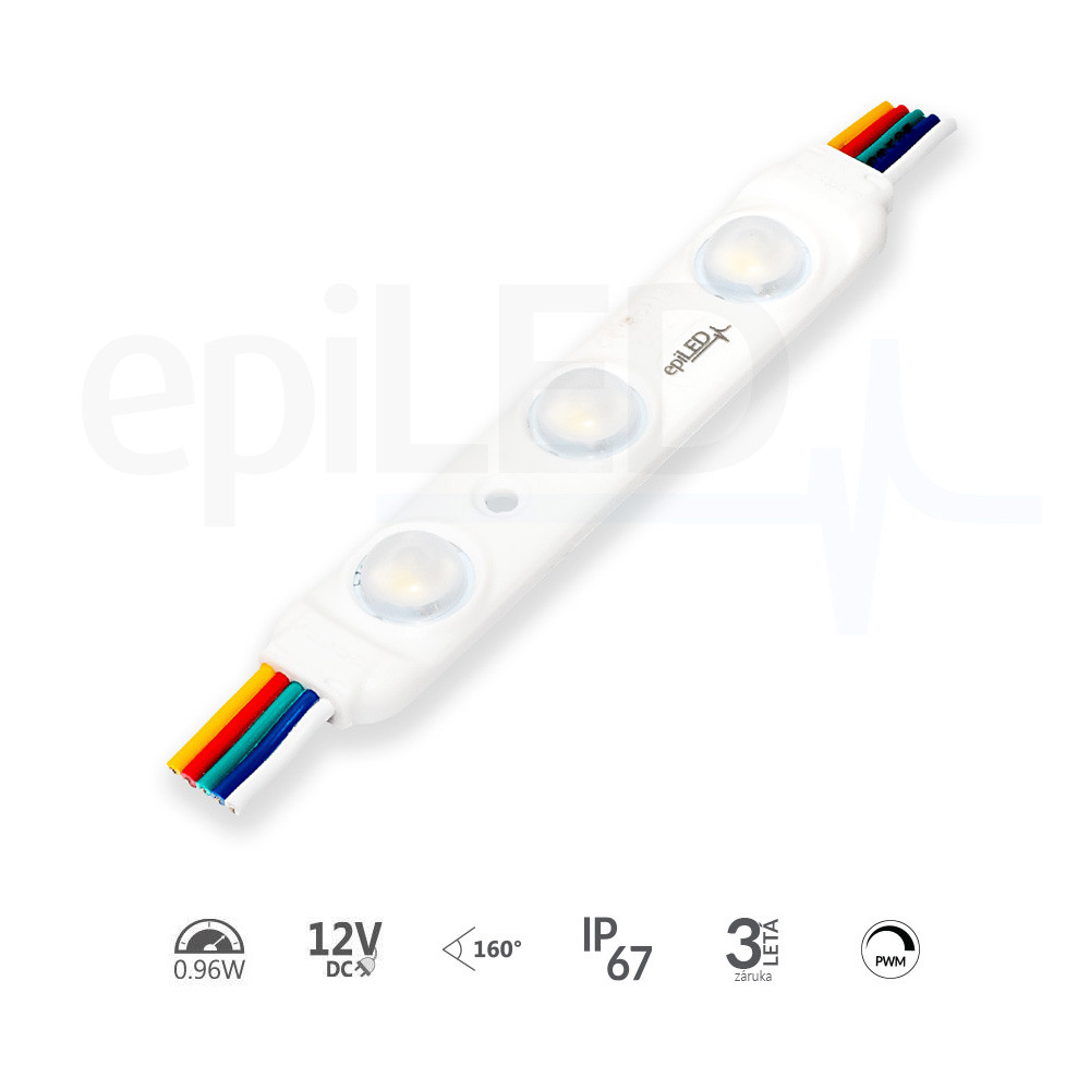 epiLED – LED modul Disco RGBW – 0.96W – IP67 – 12V DC – RGB