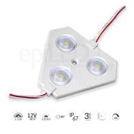 epiLED – LED modul Triglo – 1.50W – IP67 – 12V DC – Denná biela (WH) / 6500°K