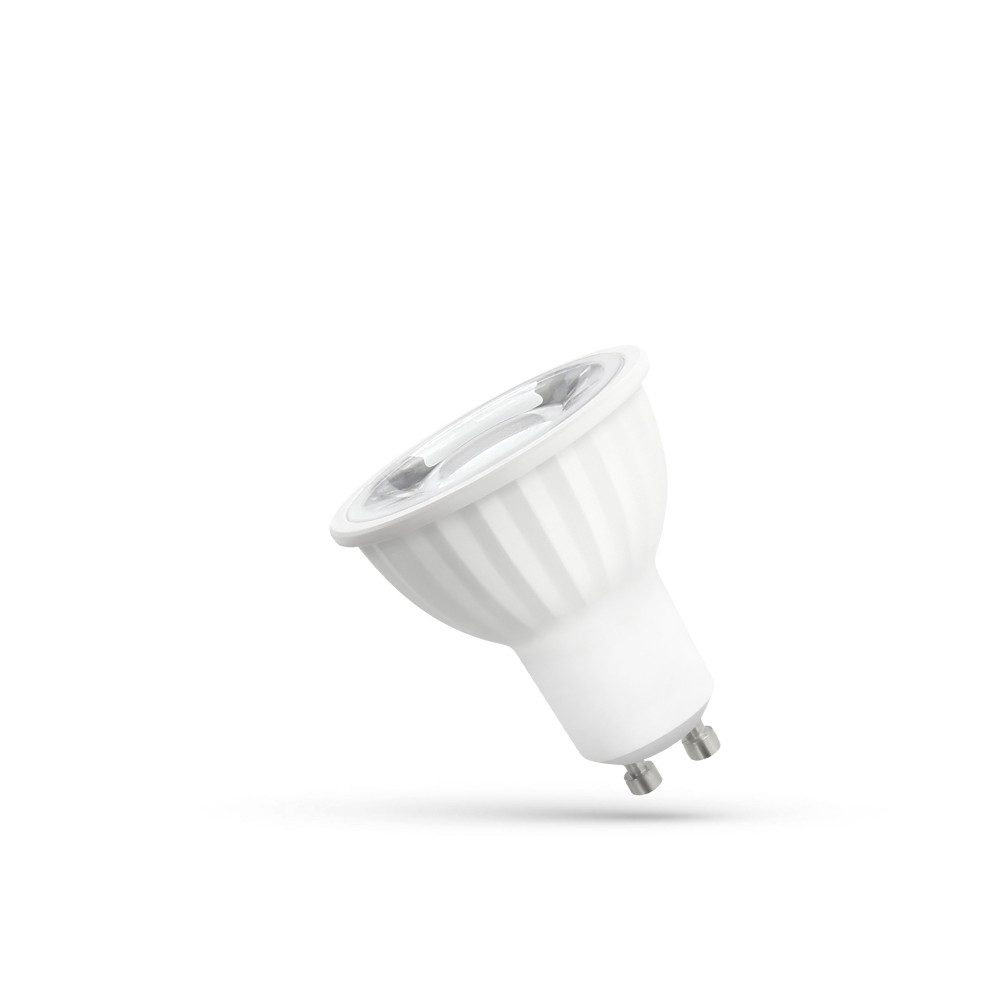 SPECTRUM LED - Žiarovka- 6W - SMD - 540lm - 45° s optikou - 230V - Teplá biela / 3000°K - GU10