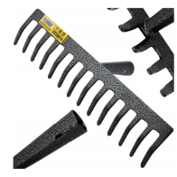 CROWNMAN Hrable na lístie a trávu, KOV, 38cm, 14 zubov