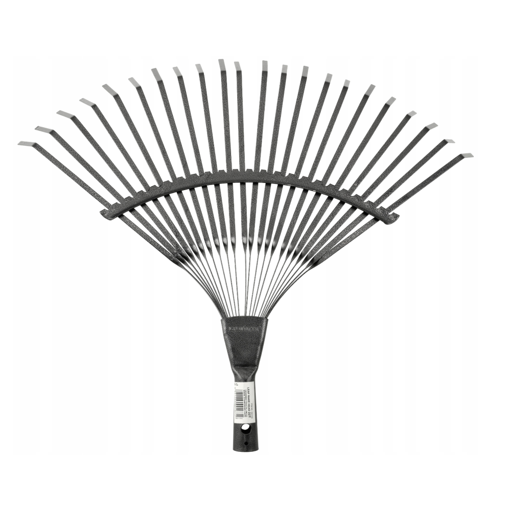CROWNMAN KOVOVÉ vejárové hrable na lístie a trávu, 51 cm, 22 zubov