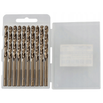 CROWNMAN Súprava 10 ks kobaltových vrtákov M35 HSS 5% - 4mm