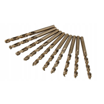 CROWNMAN Súprava 10 ks kobaltových vrtákov M35 HSS 5% - 4mm