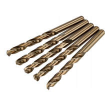 CROWNMAN Súprava 5 ks vrtákov M35 HSS 5% kobalt - 7mm
