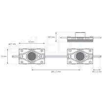 epiLED – LED modul Elypso 4.0 – 4.00W – IP67 – 12V DC – Denná biela (WH) / 6500°K