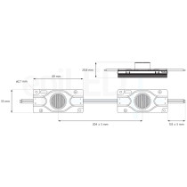 epiLED – LED modul Elypso 4.5 – 4.50W – IP67 – 12V DC – Denná biela (WH) / 6500°K