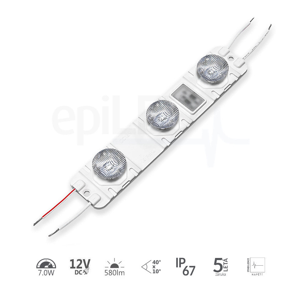 epiLED – LED modul Elypso 7.0 – 7.00W – IP67 – 12V DC – Denná biela (WH) / 6500°K