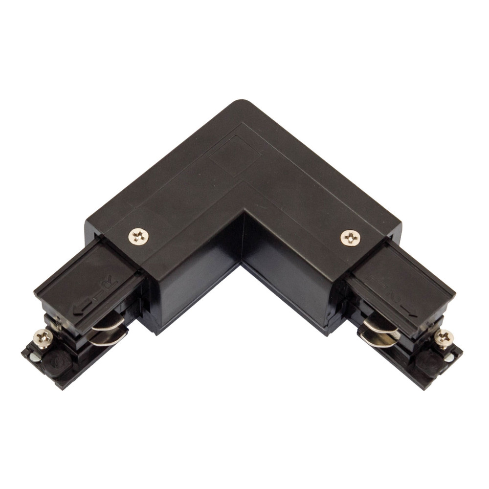SPECTRUM LED - SPS 2 uhlový 3-fázový konektor / pravý - Čierny