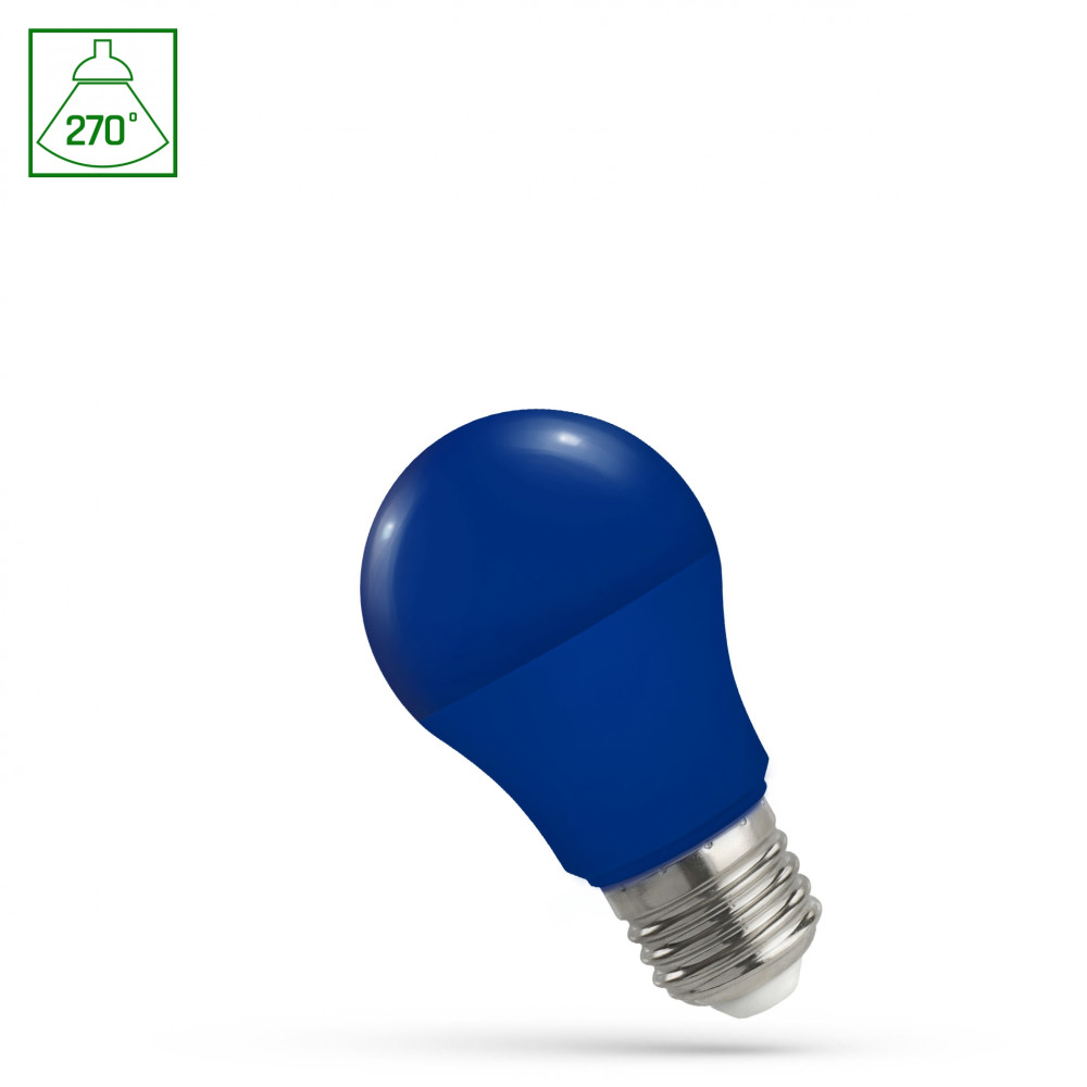 SPECTRUM LED - Žiarovka- 4,9W - 270° - 230V - Modrá - GLS A50 E-27