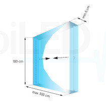 epiLED – LED modul do svetelnej reklamy Elypso Board 32 – 32W – IP20 – 24V DC – Denná biela (WH) / 6500°K