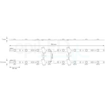 epiLED – LED modul pre svetelné panely - Planar Net 6.5 – 6.50W – IP20 – 12V DC – Denná biela (WH) / 6500°K