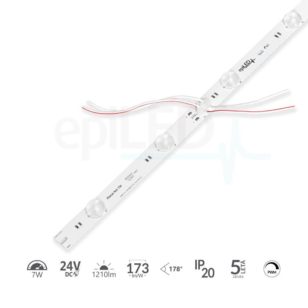 epiLED – LED modul pre svetelné panely - Planar Net 7.0 – 7.00W – IP20 – 24V DC – Denná biela (WH) / 6500°K