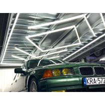 BERGE LED stropné svietidlo Hexagon IP44 - 210W - 110 lm/W - 243 x 485cm - studená biela