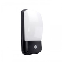 SPECTRUM LED - ENIGO LED PIR 20W fasádne svietidlo s pohybovým senzorom 120° IP54 230V Neutrálna biela / 4000°K - Čierno / Biele