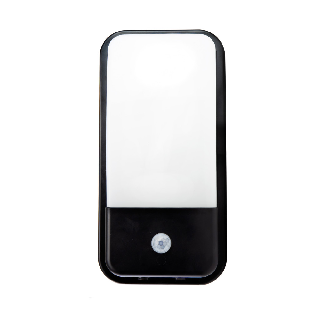 SPECTRUM LED - ENIGO LED PIR 20W fasádne svietidlo s pohybovým senzorom 120° IP54 230V Neutrálna biela / 4000°K - Čierno / Biele