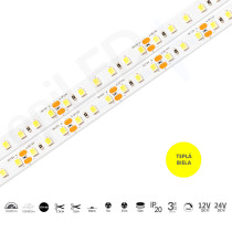epiLED – 25m LED pásik Flex-120 – 9.6W, 120xSMD, 8mm, IP20, 24V DC - Teplá biela (WW) / 3000°K
