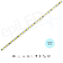 epiLED – 10m LED pásik EdgeStrip – 15W, 120xSMD, 5mm, IP20, 12V DC - Čistá biela (PW) / 5000°K