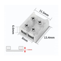 BERGE Rýchlokonektor pre COB LED pásik 8mm Double-sided Tape-Wire Screw