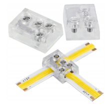 BERGE Univerzálny konektor pre COB 8mm LED pásik, rovný uhlový T