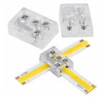 BERGE Univerzálny konektor pre COB 8mm LED pásik, rovný uhlový T
