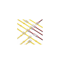 BERGE Univerzálny konektor pre COB SMD LED pásik 8mm, hranatý - zacvakávací