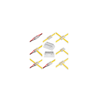 BERGE Univerzálny konektor pre COB SMD LED pásik 8mm, hranatý - zacvakávací