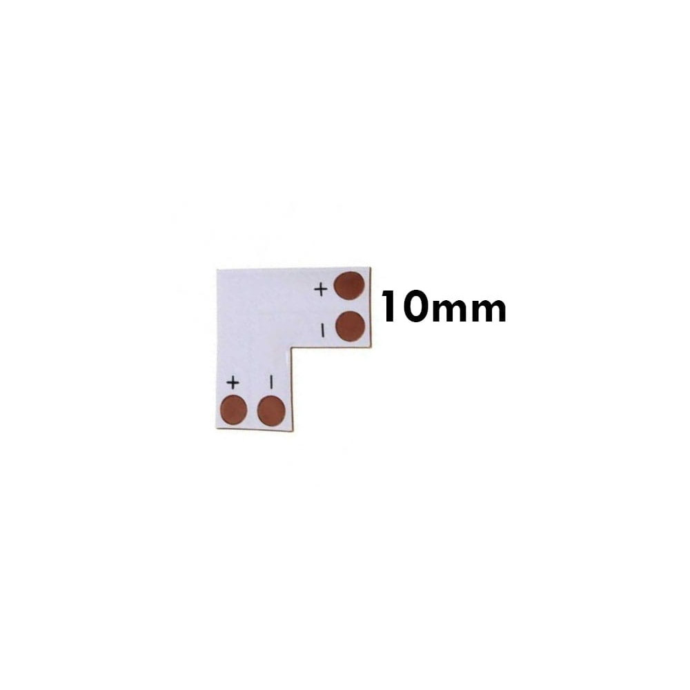 ECOLIGHT Rohová spojka pre LED pásky 5050, 5630 10mm
