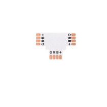BERGE Spojka pre RGB LED pásiky - T - CN13 - 10mm - 4pin