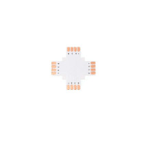 BERGE Spojka pre RGB LED pásiky - X - CN14 - 10mm - 4pin