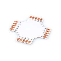 BERGE Spojka pre RGBW LED pásky - X - CN64 - 12mm - 5pin