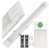 ECOLIGHT LED dielenské svietidlo 60cm - 230V - 20W - IP20 - neutrálna biela