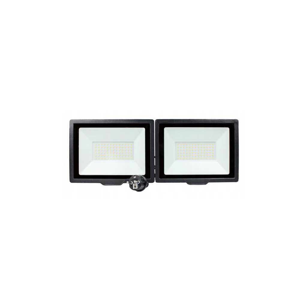 ecoPLANET 2x100W LED reflektor s káblom - studená farba