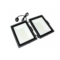 ecoPLANET 2x100W LED reflektor s káblom - studená farba