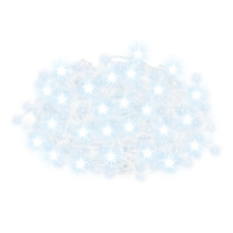 SPRINGOS - 500 LED (20m) svetelný záves CL0530 - ​​vnút./vonk. cencúľové svetielka studená biela so studeným bielym blikaním