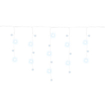 SPRINGOS - 500 LED (20m) svetelný záves CL0530 - ​​vnút./vonk. cencúľové svetielka studená biela so studeným bielym blikaním