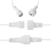 SPRINGOS - 500 LED (20m) vianočný svetelný záves CL0532 - ​​vnút./vonk. cencúľové svetielka teplá biela + studená biela