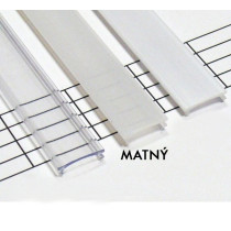 BERGE Matný difúzor KĽUK pre profily A, B, C, 1m