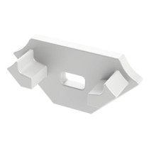 BERGE Krytka pre profil - C - biela- s otvorom