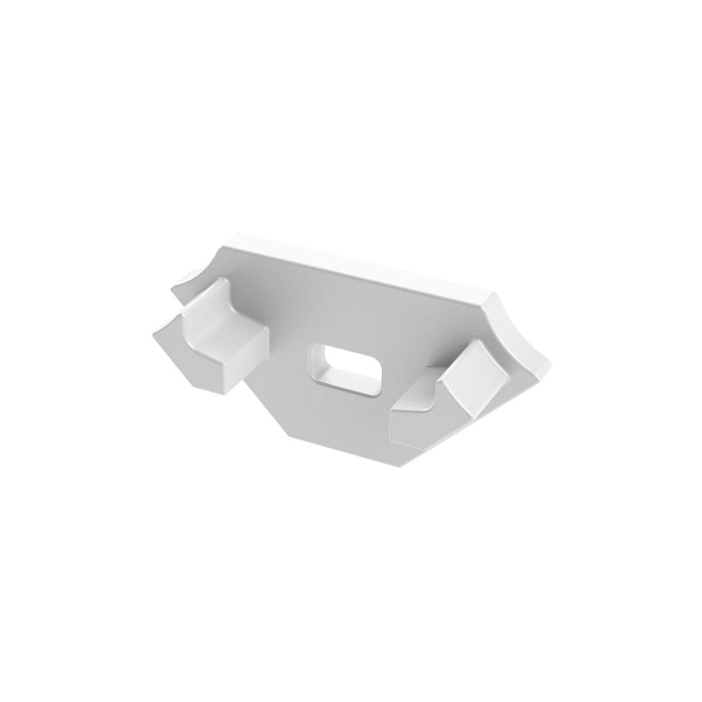 BERGE Krytka pre profil - C - biela- s otvorom