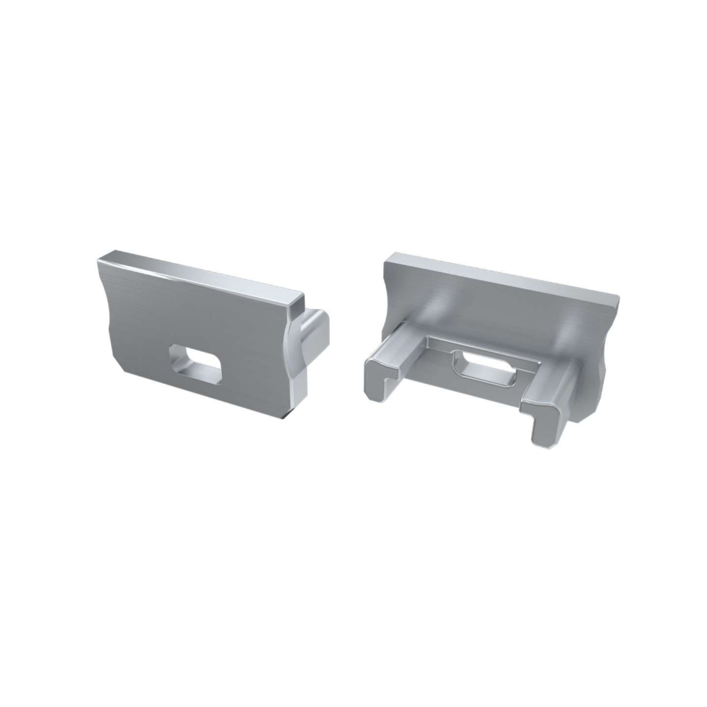 Krytka pre profil LED LUMINES A - šedá s otvorom