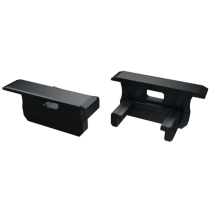 Krytka pre profil LED LUMINES B - čierna s otvorom